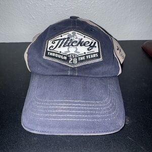 Disney Parks Mickey Mouse Through The Years Baseball Cap 100% Cotton Adjustable